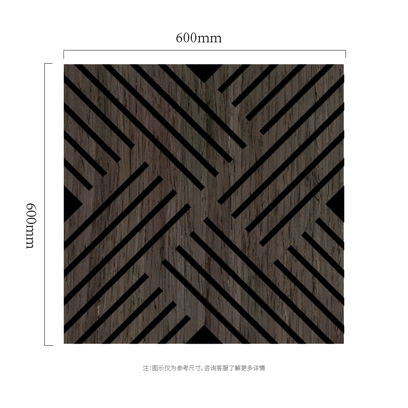 Crossline Diagonal MDF-on-PET akustiskais sienas panelis